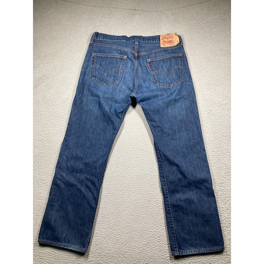 Levi's 501 Jeans Men's 38x30 Blue Original Button Fly Straight Western Rodeo - Picture 9 of 16